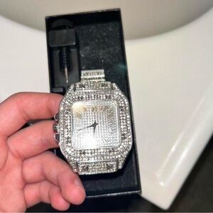 & Other Stories Silver Men's Watch Mossinite watch 💎